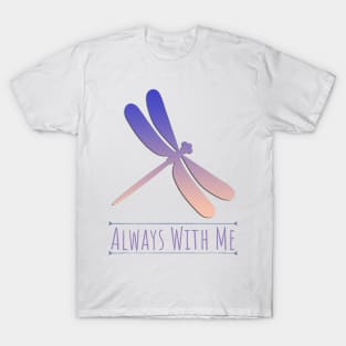 Dragonfly - Always with Me - Purple T-Shirt